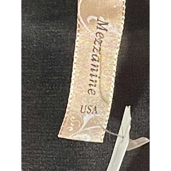 mezzanine skirt black fit flare polyester blend made in USA medium READ new - Picture 7 of 8